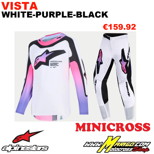 ALPINESTARS  -  SUPERTECH YOUTH  2026  -  VISTA White-Purple-Black