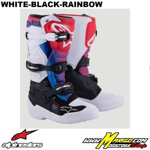 1 - TECH 7S  -  White-Black-Rainbow    -    2015017-289
