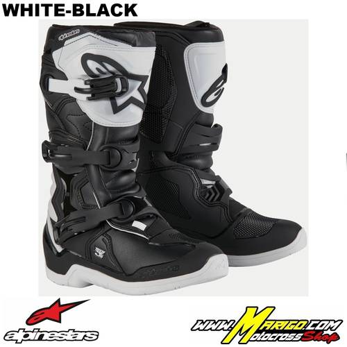 2 - TECH 3S Youth  -  White-Black    -    2014024-21