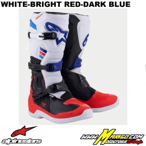 TECH 3  -  White-Bright Red-Dark Blue    -    2013018-2307
