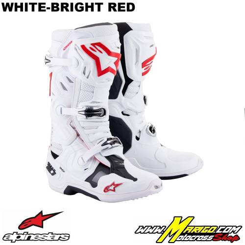 TECH 10 SUPERVENTED  -  White-Bright Red    -    2010520-2230