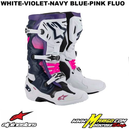 TECH 10  -  White-Violet-Navy Blue-Pink Fluo    -    2010020-2780