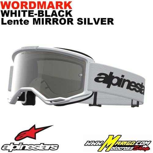 Vision 3  -  Wordmark White-Black - Lente Mirror Silver    -    5103325-2094
