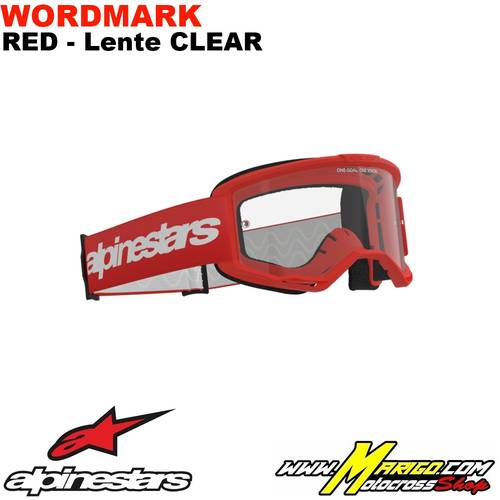 Vision 3  -  Wordmark Red - Lente Clear    -    5103325-3067