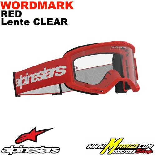 Vision 3  -  Wordmark Red - Lente Clear    -    5103325-3067