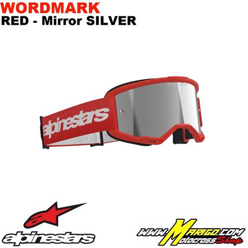 Vision 3  -  Wordmark Red - Lente Mirror Silver    -    5103325-3094