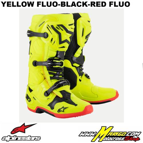 TECH 10  -  Yellow Fluo-Black-Red Fluo    -    2010020-533