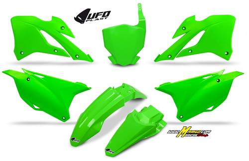 1 - kit  Kawasaki KX 85 2026 - 2027  cod. KAKIT232 VERDE FLUO (AFLU)