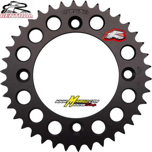 CORONA KTM 50 RENTHAL NERA  T.38  491--415-38P-BK  passo 415