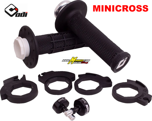 1a - Micro-X Half-Waffle V2 Manopole Lock-On MINICROSS  GAS GAS - KTM - HUSQVARNA  cod. H36MXB