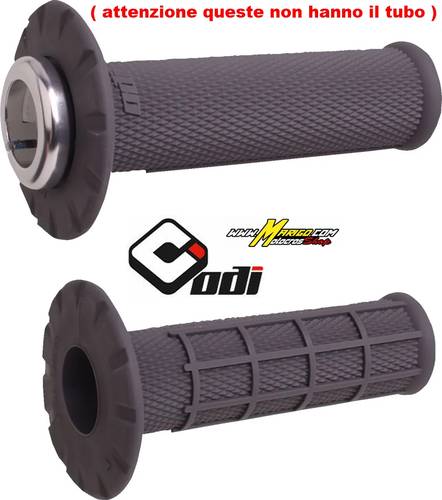 1 - Manopole universali  ODI GRIP UNIVERSAL LOCK ON HALF WAFFLE GRH/SIL    cod. 06303315 / H21UHWH ( attenzione queste non hanno il tubo gas )