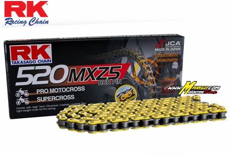 2a - CATENA RK 520MXZ5-120 CL YELLOW  Codice HB520MXZ5120YY