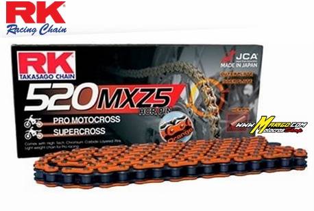 2a - CATENA RK 520MXZ5-120 CL ORANGE  Codice HB520MXZ5120DD