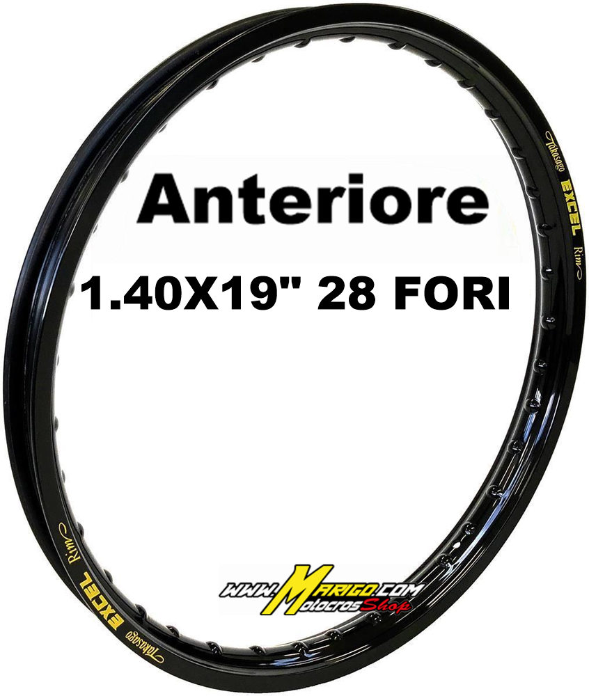 1.40X19" 28 FORI   ANTERIORE  NERO   cod. RKGBK400 / GBK405