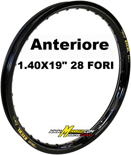 1.40X19" 28 FORI   ANTERIORE  NERO   cod. RKGBK400 / GBK405