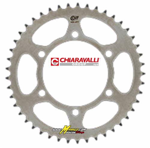 1c - Corone in acciaio Chiaravalli    KAWASAKI KX80 - KX85 1983 - 2026  Passo 420  cod. 2065 - 49 C