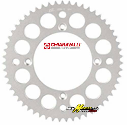 1c - Corone in ERGAL 7075-T6 Chiaravalli    KAWASAKI KX80 - KX85 1983 - 2026 Alluminio 7075-T6 Passo 420  cod. HA4152065XX1 2065 EE