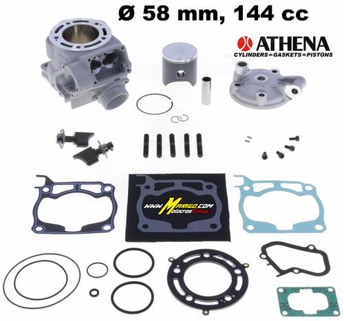 1b - Gruppo Termico YAMAHA YZ 125 cc 2005/2021  Big Bore Con Testata Ø 58 mm, 144 cc per aumentare le performance Cod.  P400485100030