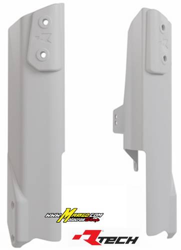 2a - PROTEZIONI FORCELLA  HONDA   TRANSALP	750	2023 - 2025  BIANCO  cod. R-PSALPBN0024