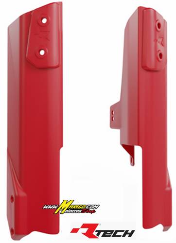 2a - PROTEZIONI FORCELLA  HONDA   TRANSALP	750	2023 - 2025  ROSSO HONDA  cod. R-PSALPRS0024