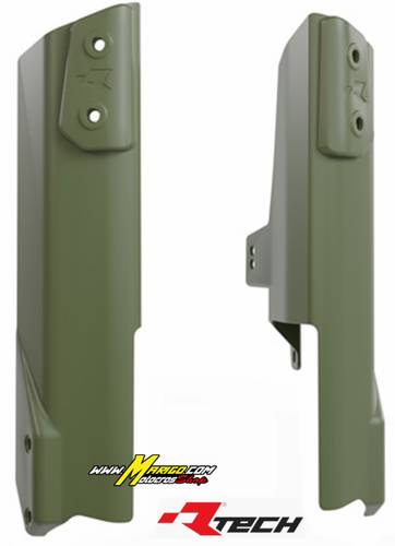 2a - PROTEZIONI FORCELLA  HONDA   TRANSALP	750	2023 - 2025  VERDE MILITARE	  cod. R-PSALPVN0024