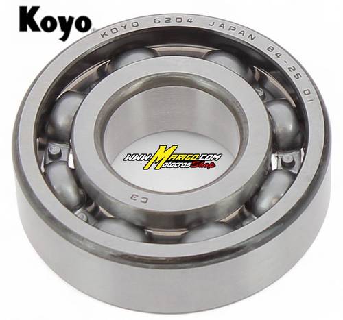 Cuscinetto albero motore KOYO 20x47x14 mm  - YAMAHA	YZ 65 Lato sinistro	2018 - 2026 cod. CU6204 C3