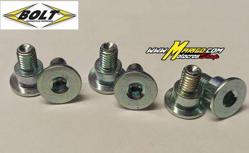 1 - VITI BOLT X COPRISTELI YAMAHA   quantita 6 pezzi     cod. oem  901090623200 - 90109-06232-00 - YM614HS-STL