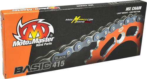 Catena di trasmissione Basic 415  MOTO-MASTER CHAIN MM415BASIC BK 134 maglie  cod. 12200472 / 641503