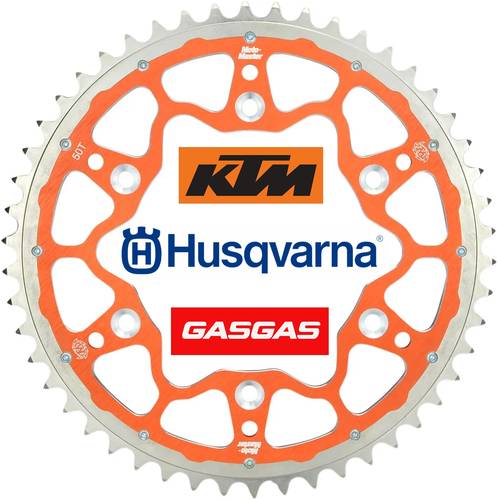 CORONA doppio profilo Fusion KTM 85  MOTOMASTER passo 428   arancione