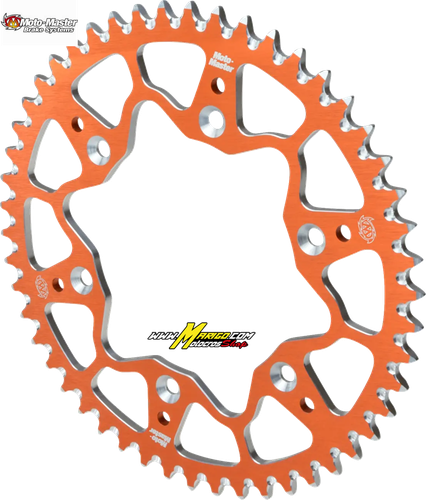 1b - Corona 7075 Racing MX Motomaster KTM 50 2014 - 2026 ARANCIO  Alluminio 7075-T6 passo 415