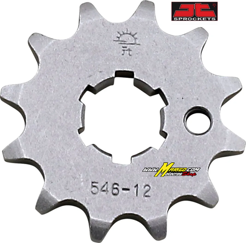 3a - Pignone in acciaio  KAWASAKI KX80 - KX85  1983 - 2026   cod. JTF546.  passo 420  JT SPROCKETS