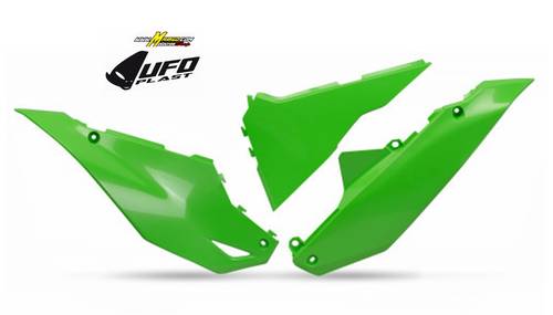 4e - fiancatine laterali KXF 250  2025 - 2025 - KXF 450  2024 - 2025  VERDE   cod. KA04762  026