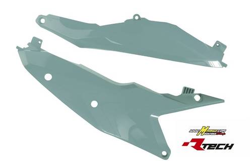 140 - TABELLE LATERALI PORTANUMERO  KTM 2023/2024   GRIGIO QUANTUM  cod.  R-FIKTMGR0023