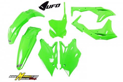 2a - kit Kawasaki KXF 250 2018-2020 cod. KAKIT225  AFLU ( VERDE FLUO )