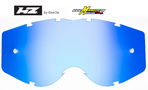 3a - Lente di ricambio blu specchiato compatibile per occhiale/maschera Progrip 3303 Vista (Cod. SE-41C124-HZ)