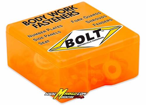 2a - KTM SX 50    KIT VITERIA REPLICA ORIGINALE  KIT VITI FISSAGGIO PLASTICHE BOLT KTM ZINCATO cod. KTM-021750SX