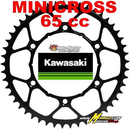 1b - CORONA ACCIAIO MOTOMASTER KAWASAKI  MINICROSS  KX65cc   passo 420  2000 - 2025