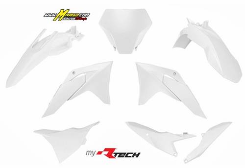 1a - GASGAS MC 85  2025 - 2026  RTECH  KIT PLASTICHE  BIANCO cod. R-KITGAS-BN0-885