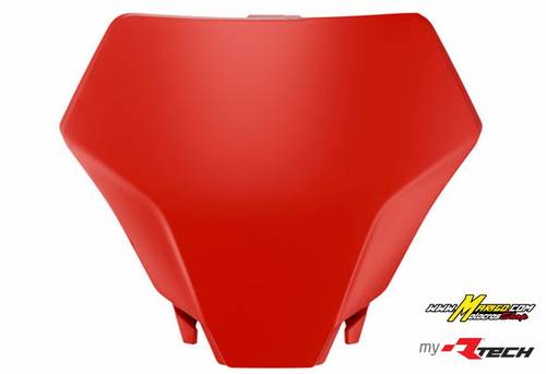 1e - TABELLA ANTERIORE PORTANUMERO GASGAS  MC85 2025 - 2026  ROSSO cod. R-TBGASRG0885