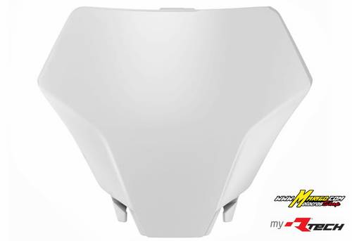 1e - TABELLA ANTERIORE PORTANUMERO GASGAS  MC85 2025 - 2026  BIANCO cod. R-TBGASBN0885