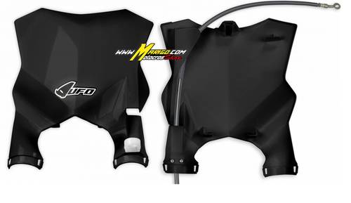 4ca - Portanumero Stadium con protezione forcelle KXF 250 2017 - 2026   KXF 450 2016 - 2026  cod. KA04746 001 NERO
