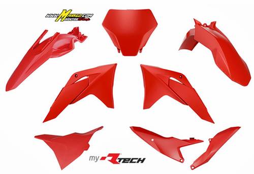 1a - GASGAS MC 85  2025 - 2026  RTECH  KIT PLASTICHE  ROSSO cod. R-KITGAS-RG0-885