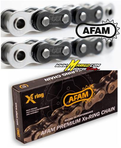 2a - AFAM / XRR3 - Enduro CHAIN  Carico di Rottura 3600 KG   cod. A520XRR3118K    Xs ring - Colore Nero	125-600 cc. Enduro professionale