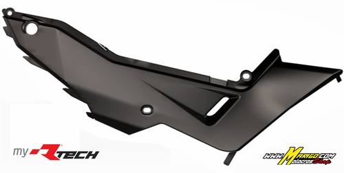 4c - TABELLE LATERALI CENTRALI  HONDA TRANSALP 750  2023 - 2025  NERO  cod. R-FILCALPNR24