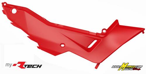 4c - TABELLE LATERALI CENTRALI  HONDA TRANSALP 750  2023 - 2025  ROSSO HONDA	  cod. R-FILCALPRS24