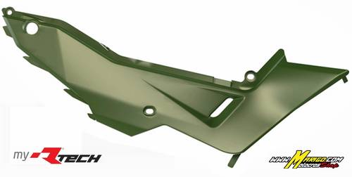 4c - TABELLE LATERALI CENTRALI  HONDA TRANSALP 750  2023 - 2025  VERDE MILITARE  cod. R-FILCALPVN24