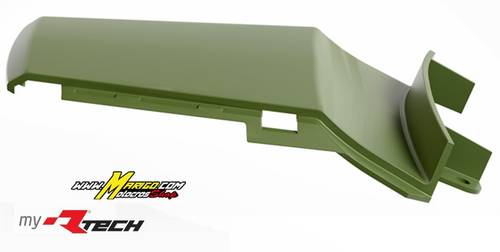 4e - PARAFANGO POSTERIORE   HONDA TRANSALP 750  2023 - 2025  VERDE MILITARE   cod. R-PPALPVN0024