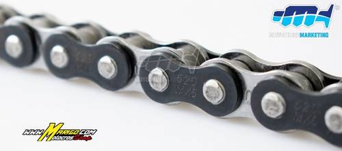 1a - AFAM PREMIUM - AFAM / MX6 - Motocross MOTOCROSS CHAIN  Colore nero/cromato    cod. A520MX6118K  Carico di Rottura  3740 KG