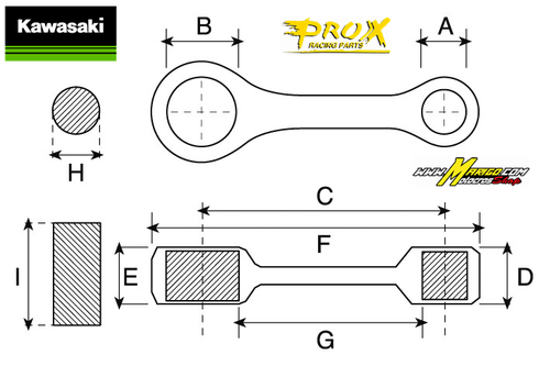 Biella completa PROX - KX 250 F 2017-2020  cod. 03.4347