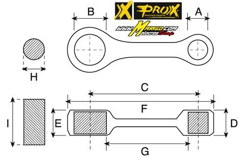 Biella completa PROX KTM 250 SX F  2023 - 2026  cod. PX 03.6343